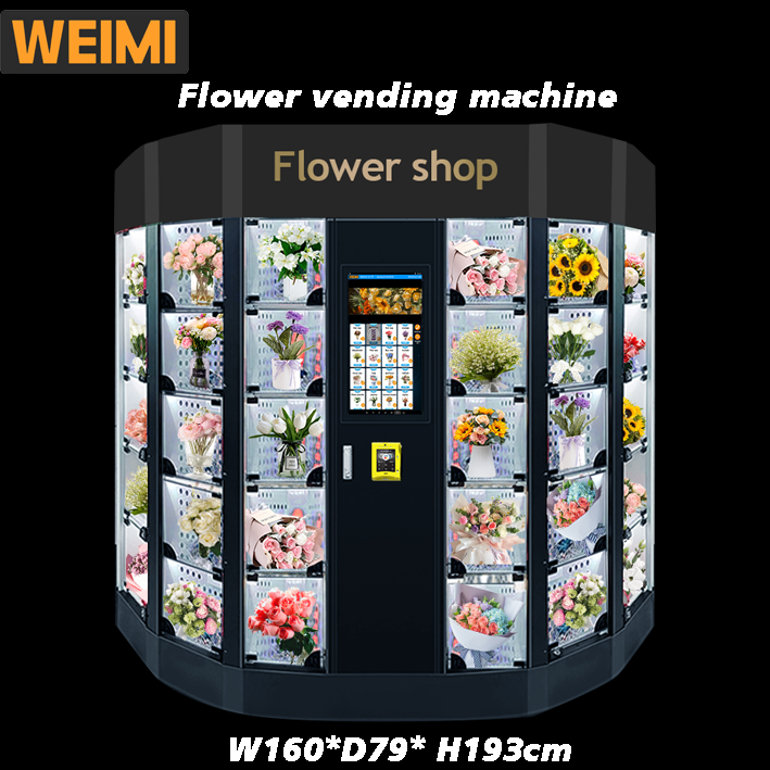 bouquet flower vending machine with cooling air keep fresh
